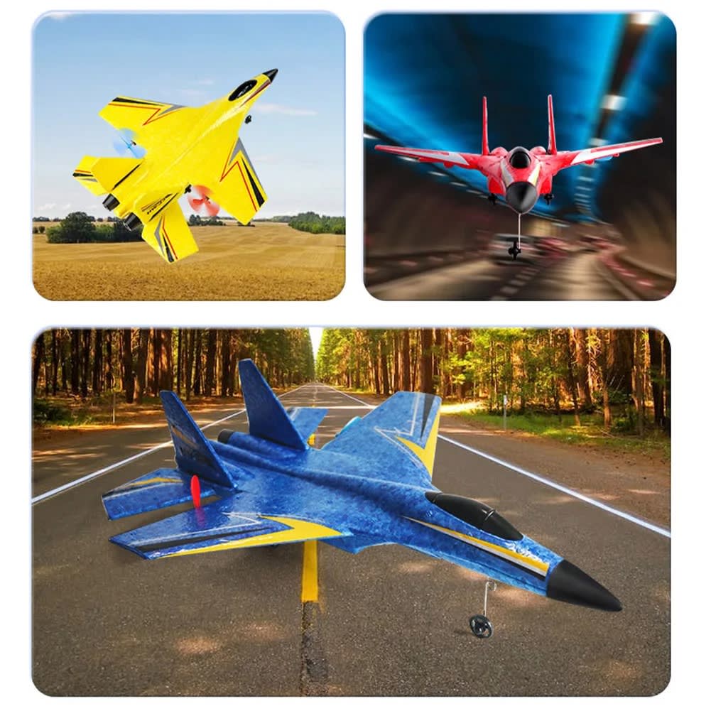 HW-33 / SU-35 RC Fixed Wing Airplane Glider – 2.4GHz Remote Control Aircraft with LED Lights | USB Rechargeable | PapaToys 11