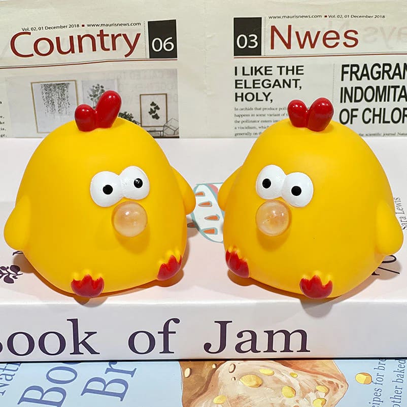 Squeeze Pop Chicken Toy – Funny Stress Relief Fidget Squeeze Toy for Kids & Adults | PapaToys 7