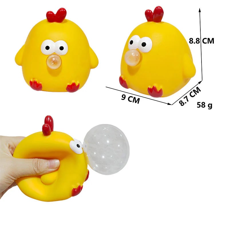 Squeeze Pop Chicken Toy – Funny Stress Relief Fidget Squeeze Toy for Kids & Adults | PapaToys 11