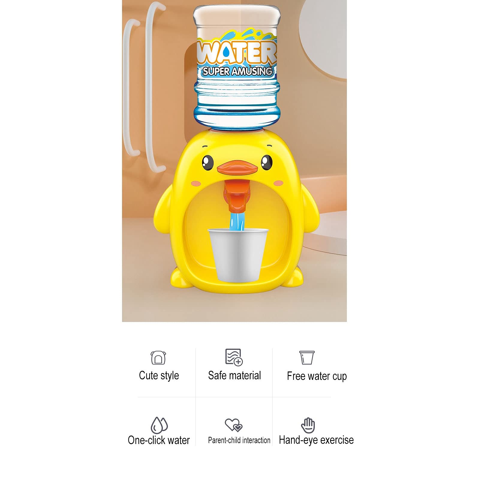 Dada Duck Drinking Fountain Toy  Small Duck Shape Water Dispenser for Kids 5