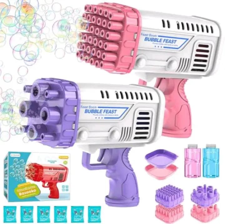 36-Hole Automatic Bubble Gun for Kids – Bazooka Style Bubble Machine Toy 3