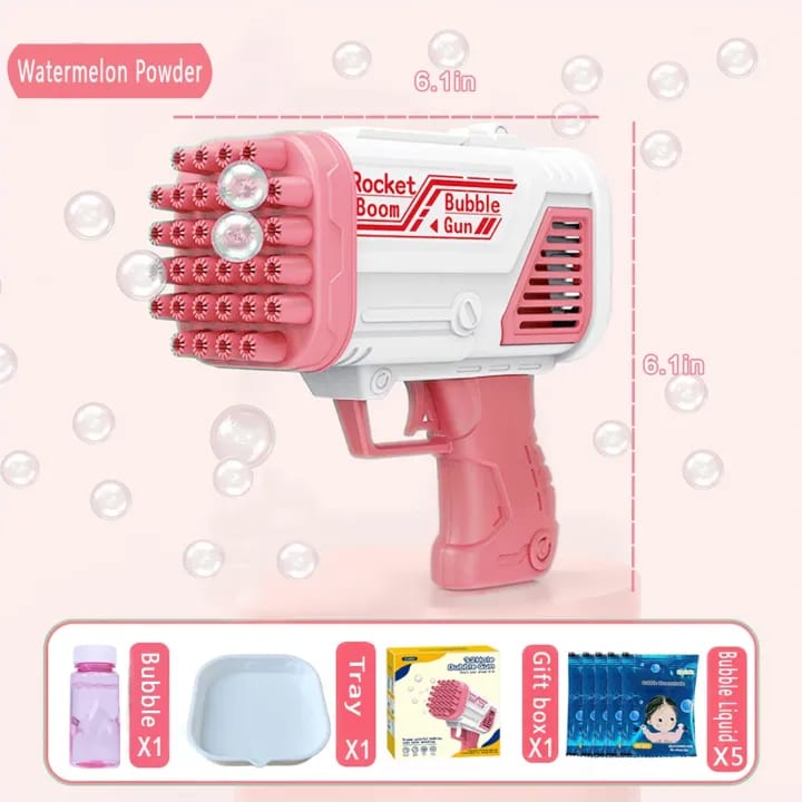 36-Hole Automatic Bubble Gun for Kids – Bazooka Style Bubble Machine Toy 6
