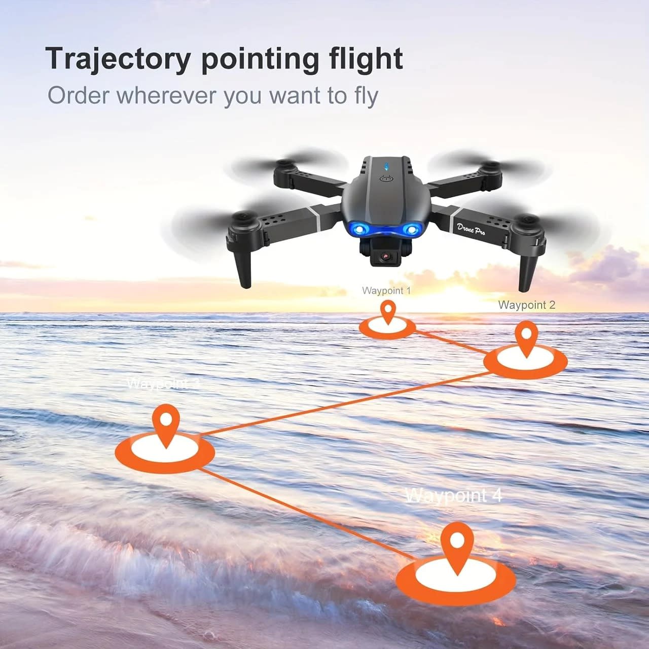 E99 Remote Control Quadcopter with Dual Camera – Foldable HD Drone | Altitude Hold | One-Key Takeoff | PapaToys 2