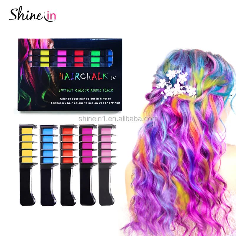 DIY Temporary Hair Chalk Comb – Washable Hair Color Comb for Kids & Girls | Non-Toxic Party Hair Coloring | PapaToys