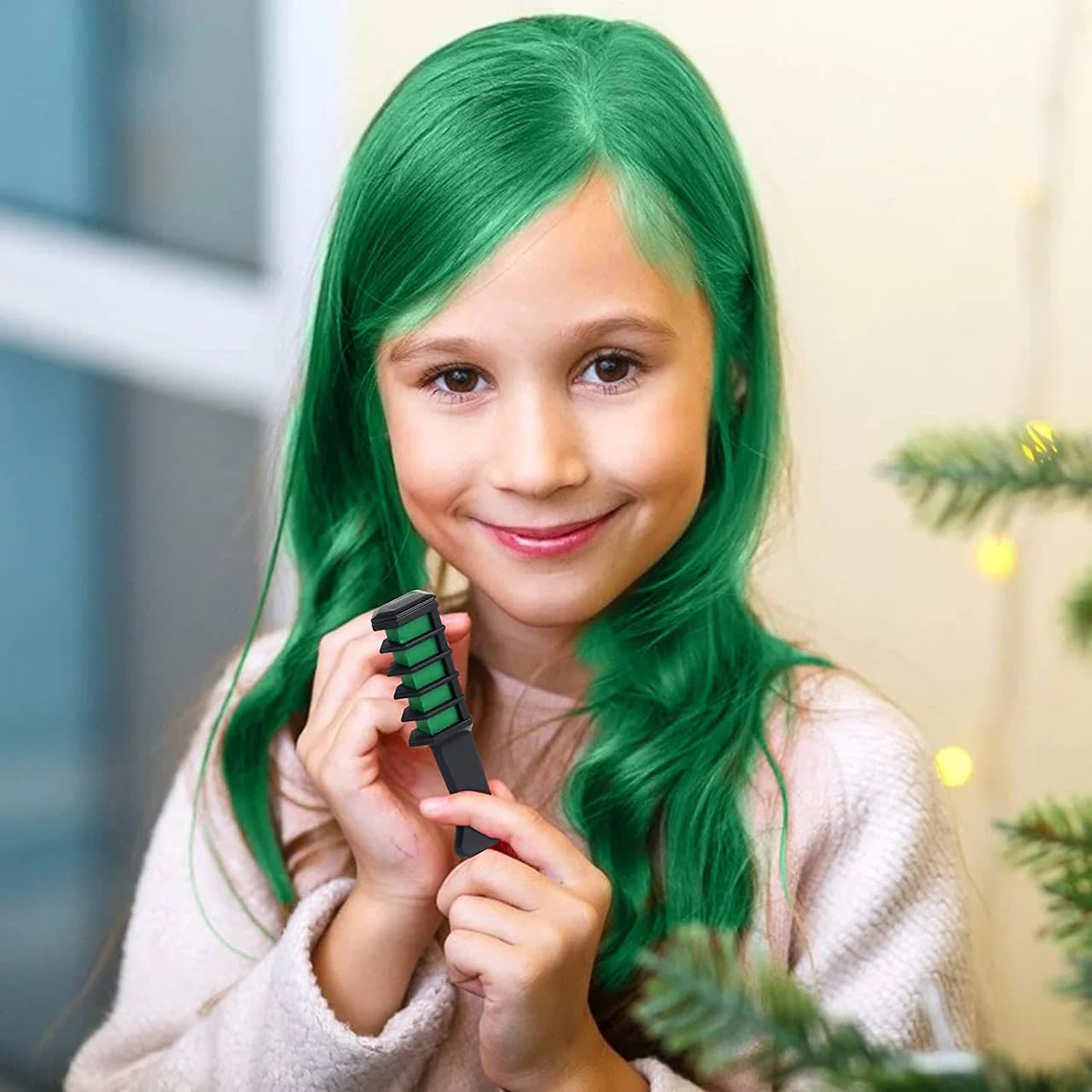 DIY Temporary Hair Chalk Comb – Washable Hair Color Comb for Kids & Girls | Non-Toxic Party Hair Coloring | PapaToys 8