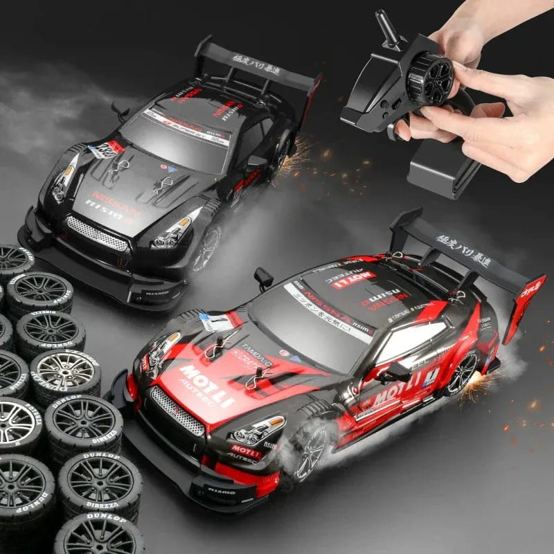 Remote Control Nissan NISMO GT-R High-Speed Drift Racing Car – 2.4GHz RC Sports Car with LED Lights | USB Rechargeable | PapaToys 4