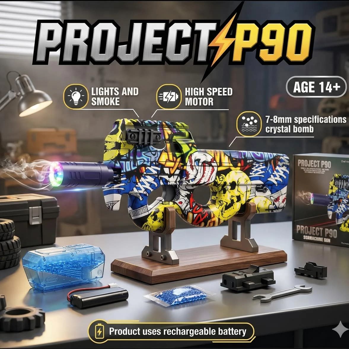 2-in-1 Remote Control Mini Drone Car with LED Lights | Transforming RC Flying & Driving Toy for Kids