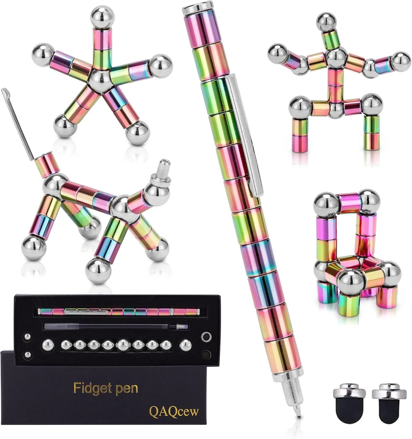 2-in-1 Magnetic Fidget Pen | Transformable Magnet Pen, Stress Relief & Creative Desk Toy 7