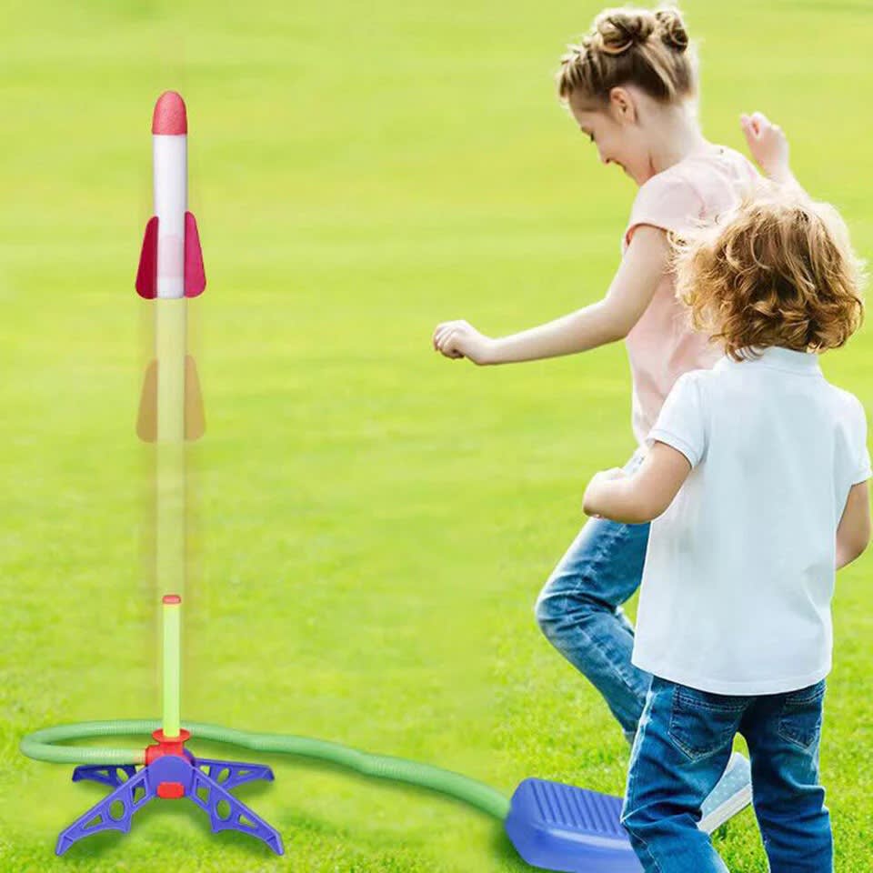 Air Rocket Foot Pump Launcher | Kids Stomp Rocket Toy with Foam Rockets for Outdoor Fun 9