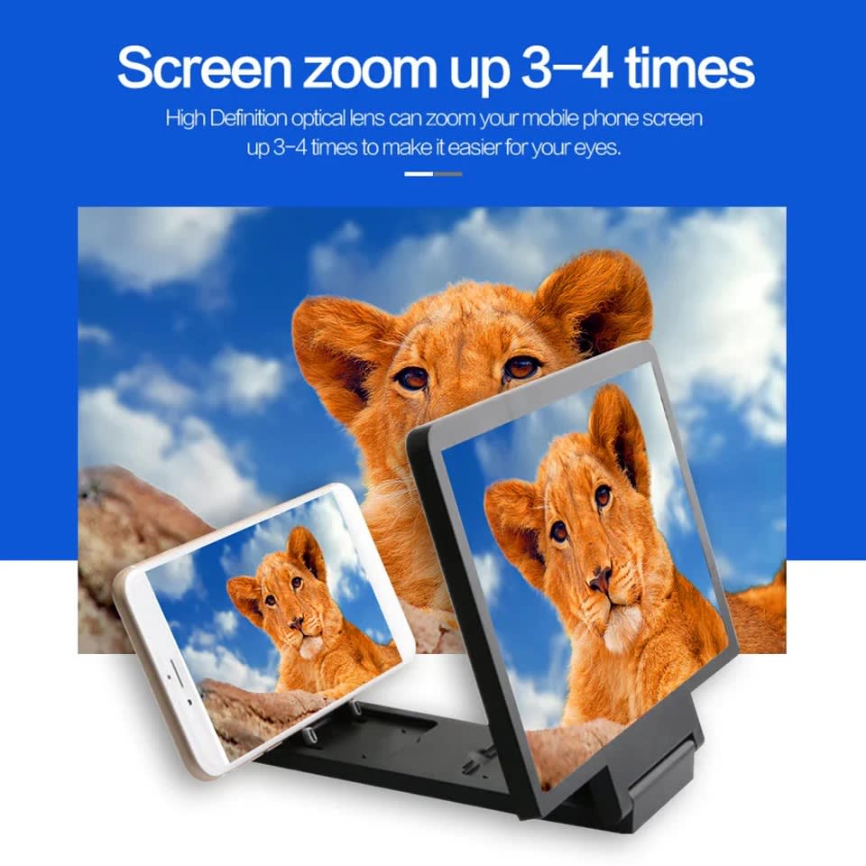 7-Inch 3D Mobile Phone Screen Magnifier | HD Foldable Smartphone Screen Enlarger with Eye Protection 8