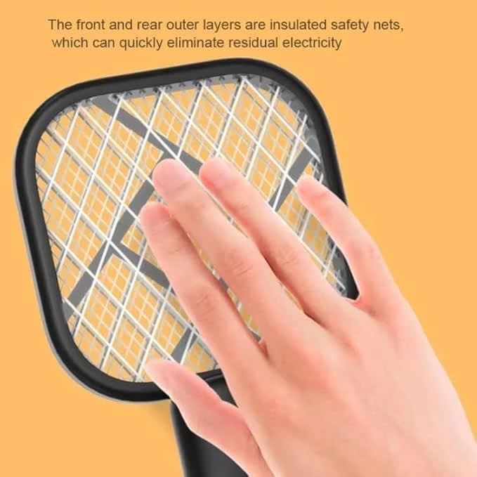 USB Rechargeable Electric Mosquito Killer Racket | 3-Layer Safety Mesh Insect Zapper Bat 4