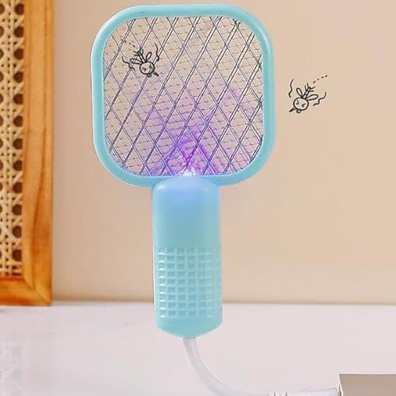 USB Rechargeable Electric Mosquito Killer Racket | 3-Layer Safety Mesh Insect Zapper Bat 5