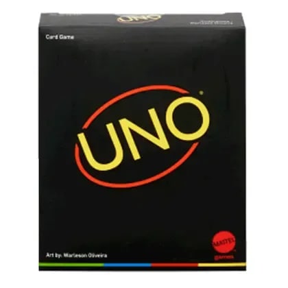 Black Special Edition UNO Card Game | Premium Family Party Game for Kids & Adults 5