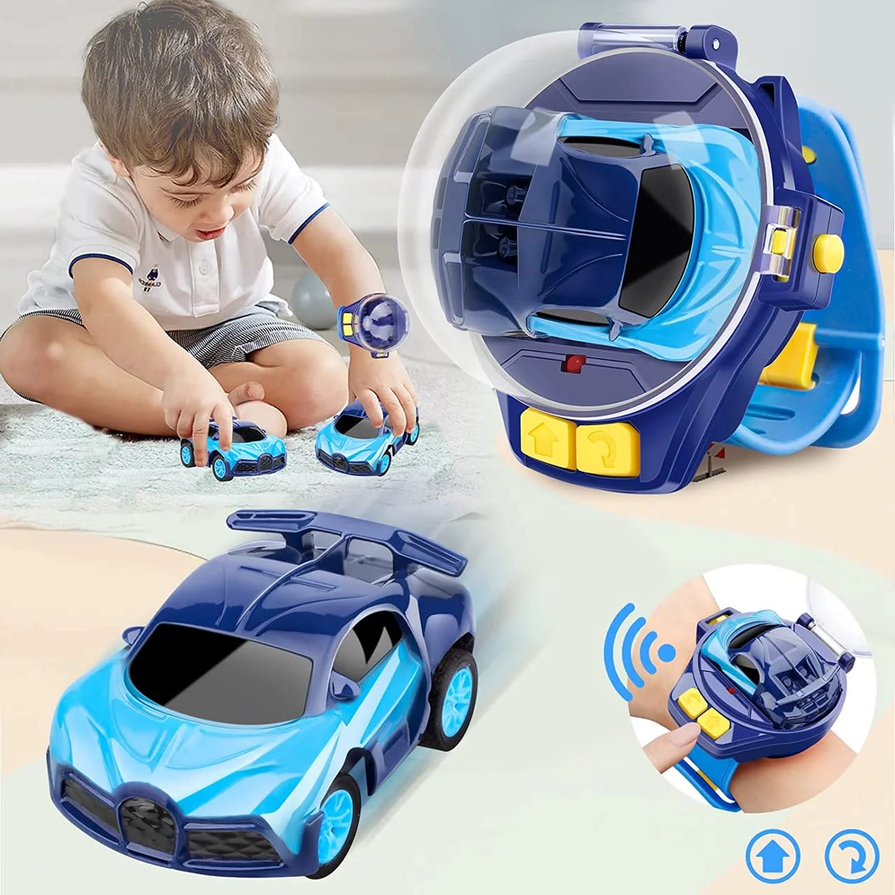 Wrist Watch Remote Control Car | 2.4GHz Mini RC Racing Car with Wearable Watch Controller