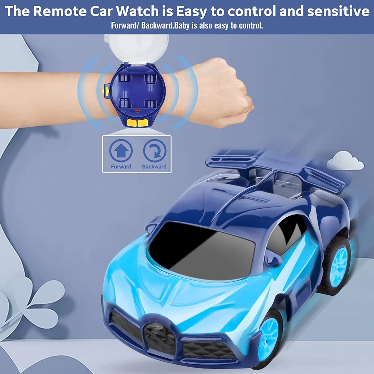 Wrist Watch Remote Control Car | 2.4GHz Mini RC Racing Car with Wearable Watch Controller alternate view