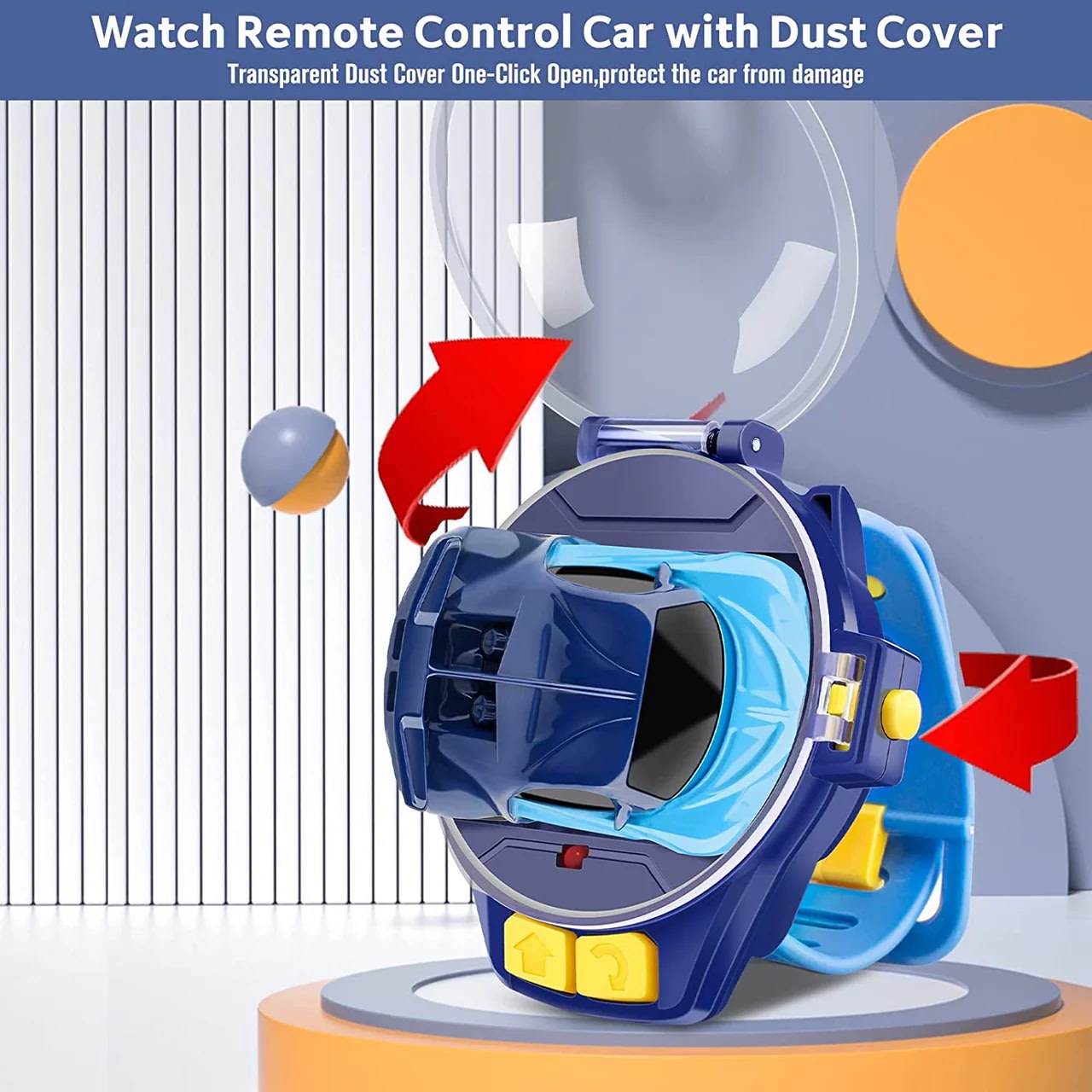 Wrist Watch Remote Control Car | 2.4GHz Mini RC Racing Car with Wearable Watch Controller 4