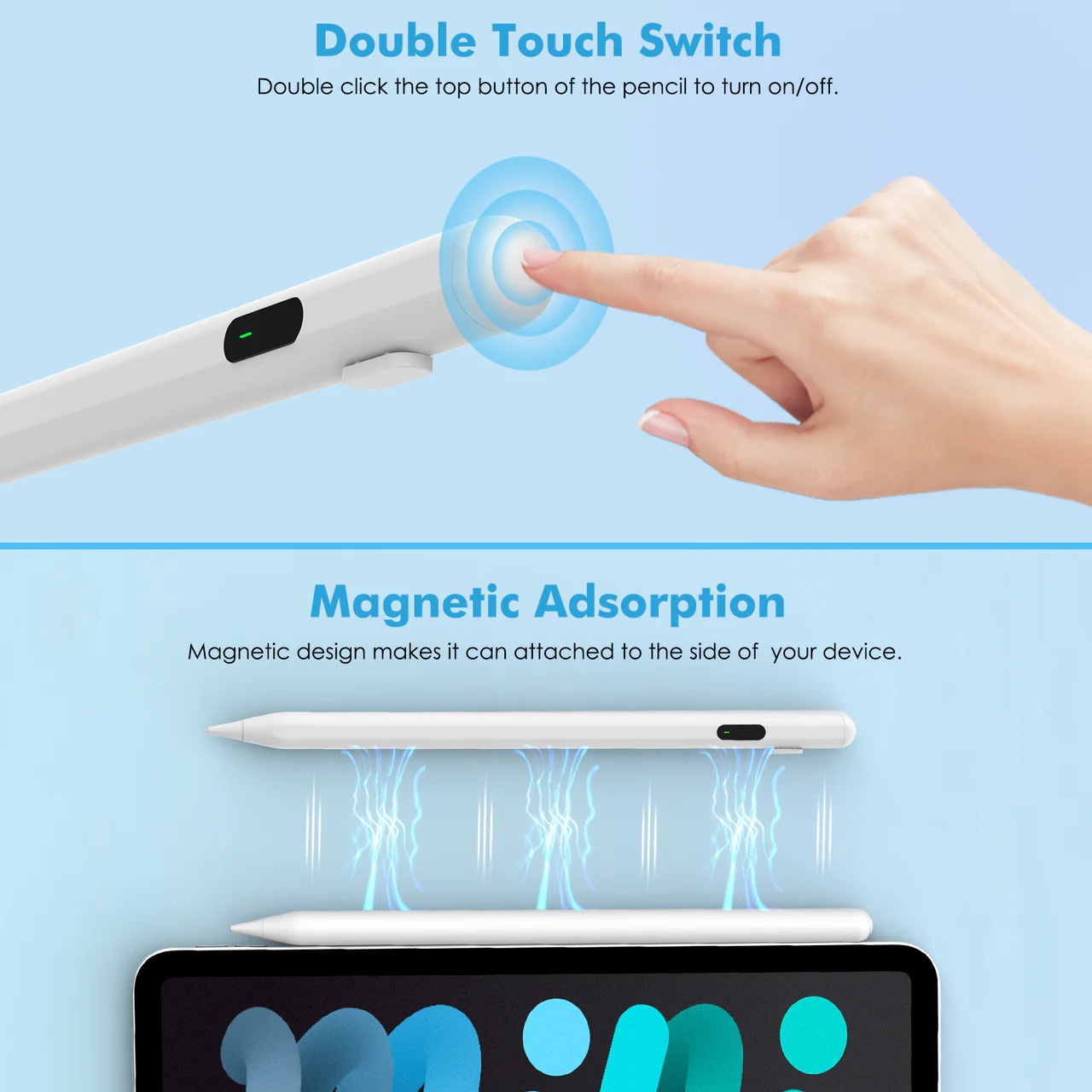 Universal Magnetic Stylus Pen | 2-in-1 Precision Touchscreen Pen for Android, iPhone, iPad & Tablets 7