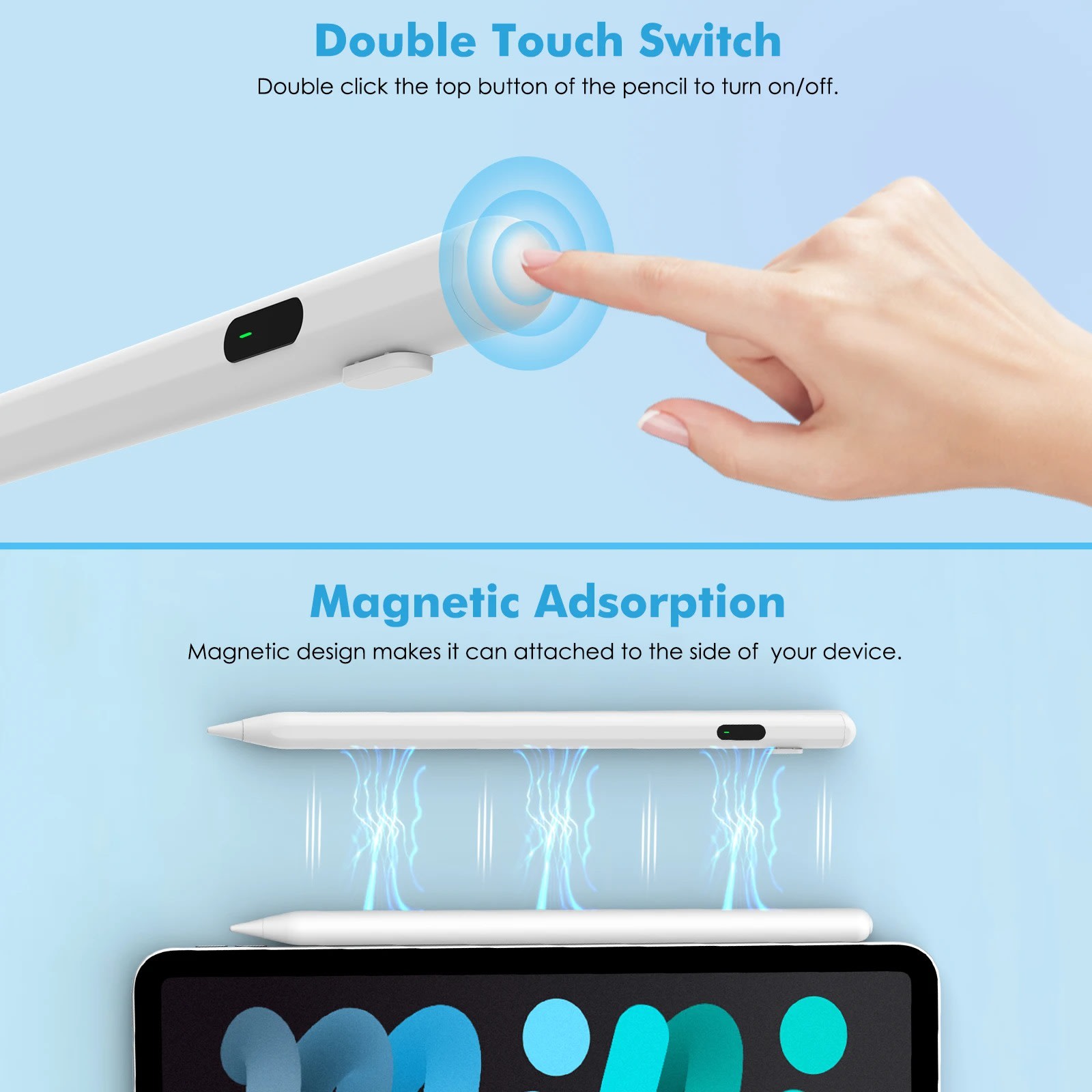 Universal Magnetic Stylus Pen | 2-in-1 Precision Touchscreen Pen for Android, iPhone, iPad & Tablets 13