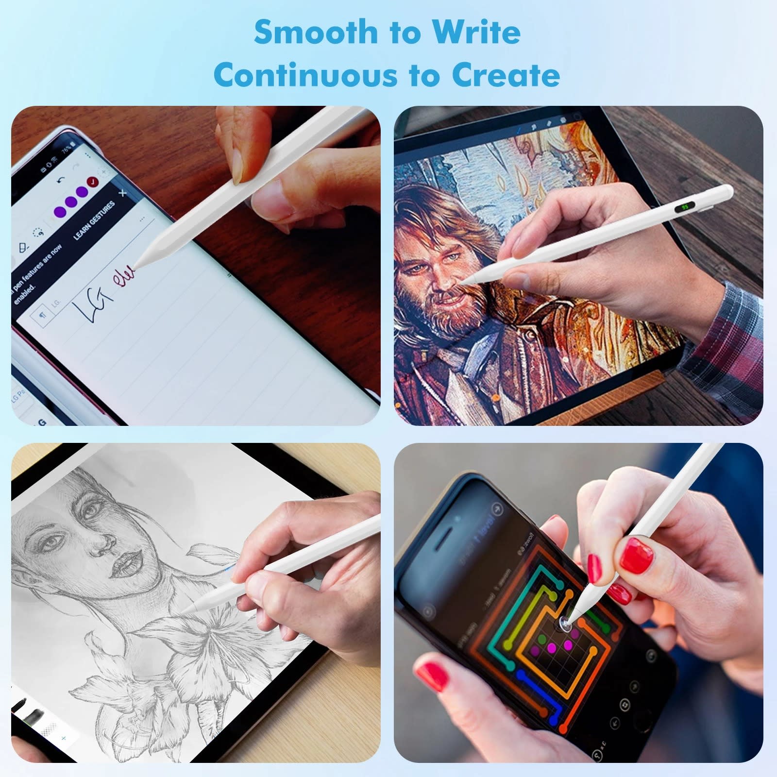 Universal Magnetic Stylus Pen | 2-in-1 Precision Touchscreen Pen for Android, iPhone, iPad & Tablets 14