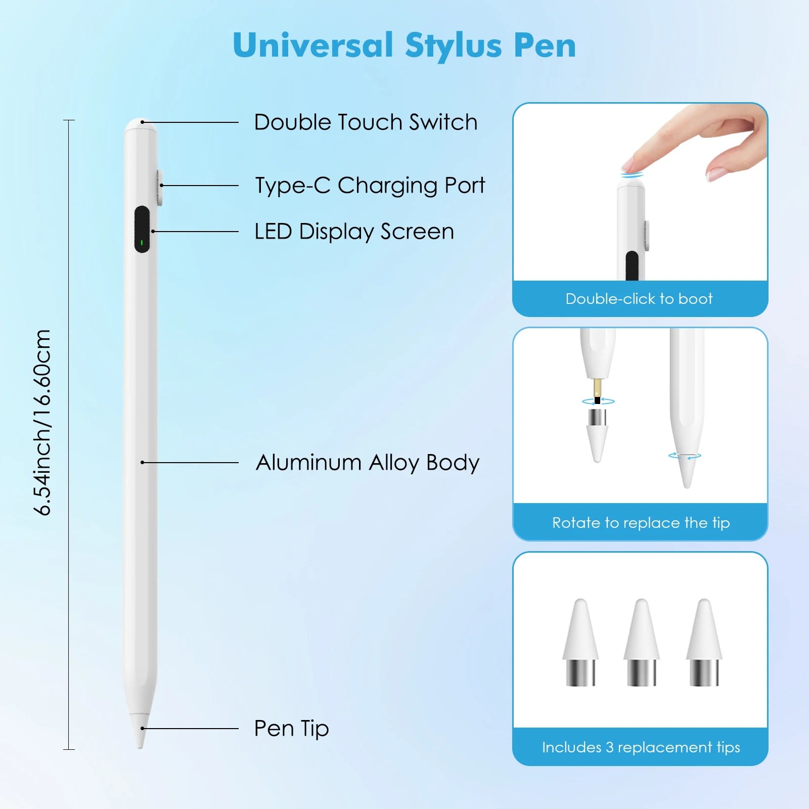 Universal Magnetic Stylus Pen | 2-in-1 Precision Touchscreen Pen for Android, iPhone, iPad & Tablets 15