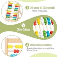 Classic Wooden Educational Abacus Bead Toy | Montessori Counting & Math Learning Toy for Kids