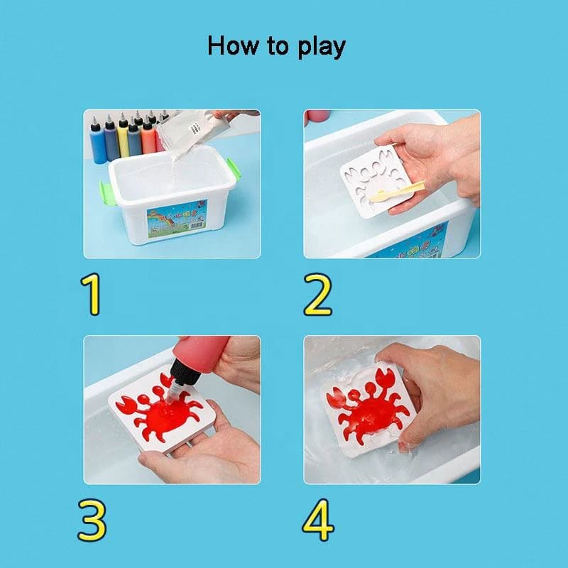 DIY Handmade 3D Creative ELF Water Magic Gel Kit (3 Pcs) | Fun DIY Gel Art Craft Set for Kids 4