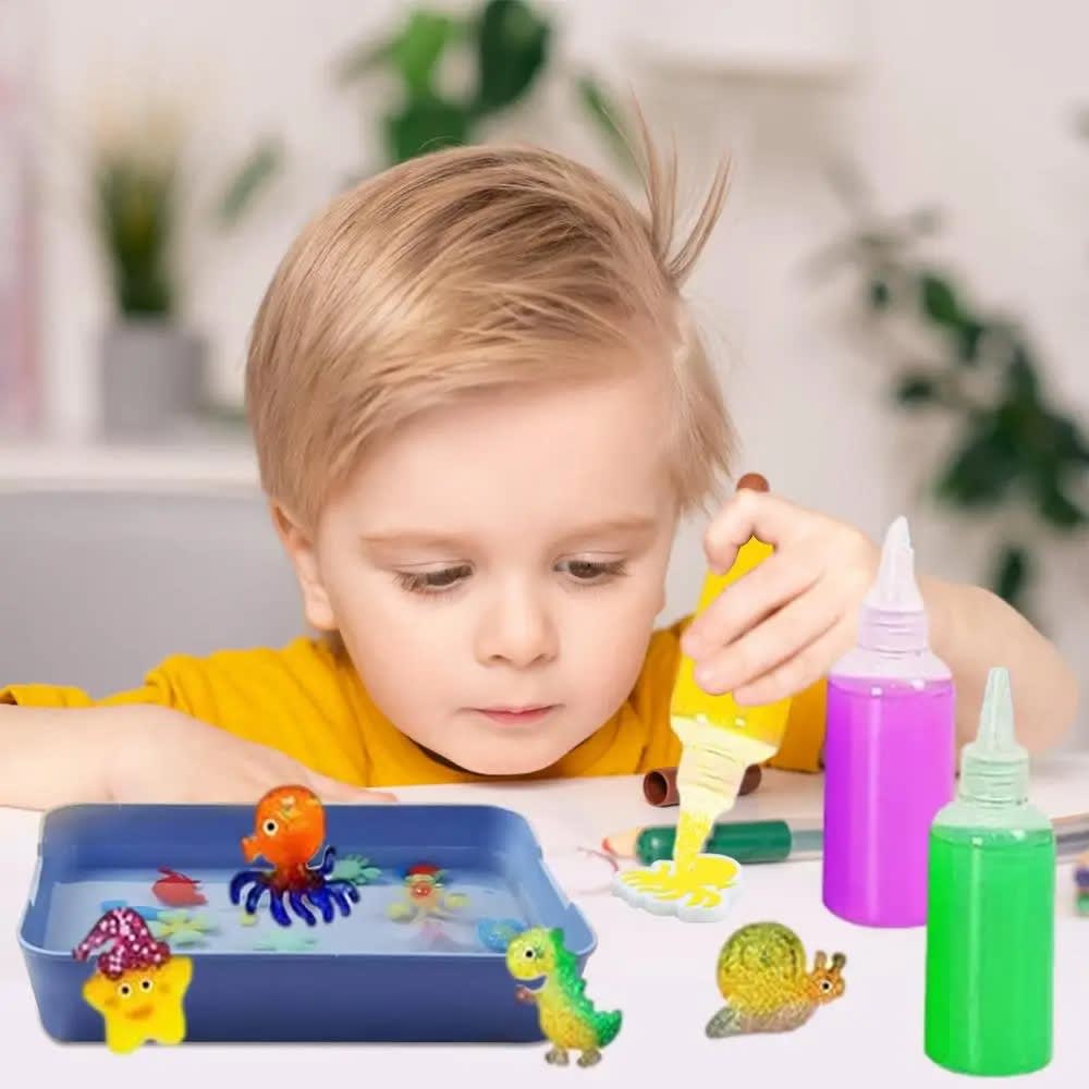 DIY Handmade 3D Creative ELF Water Magic Gel Kit (3 Pcs) | Fun DIY Gel Art Craft Set for Kids 8
