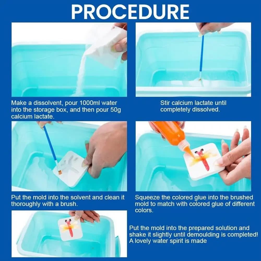 DIY Handmade 3D Creative ELF Water Magic Gel Kit (3 Pcs) | Fun DIY Gel Art Craft Set for Kids 10
