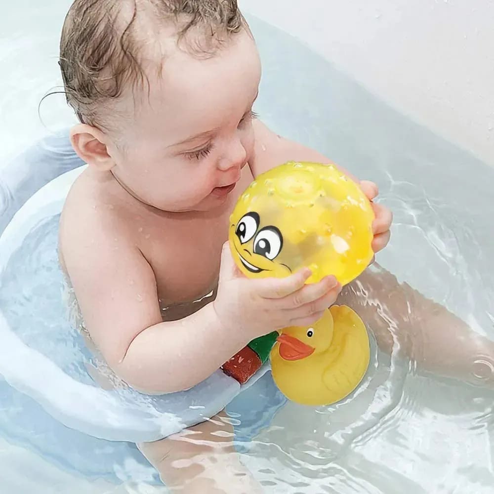 2-in-1 Multifunctional UFO Bath Toy | Floating Water Spray Toy with LED Lights & Music for Kids 7