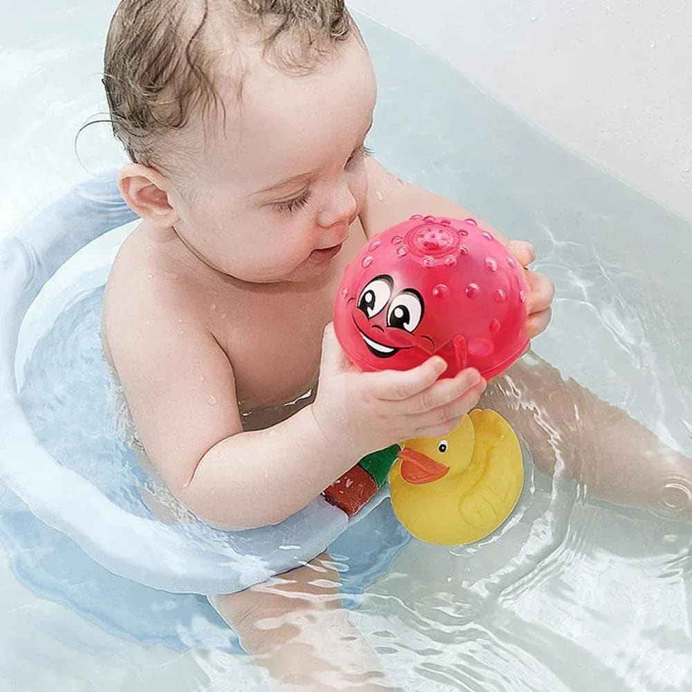 2-in-1 Multifunctional UFO Bath Toy | Floating Water Spray Toy with LED Lights & Music for Kids 8