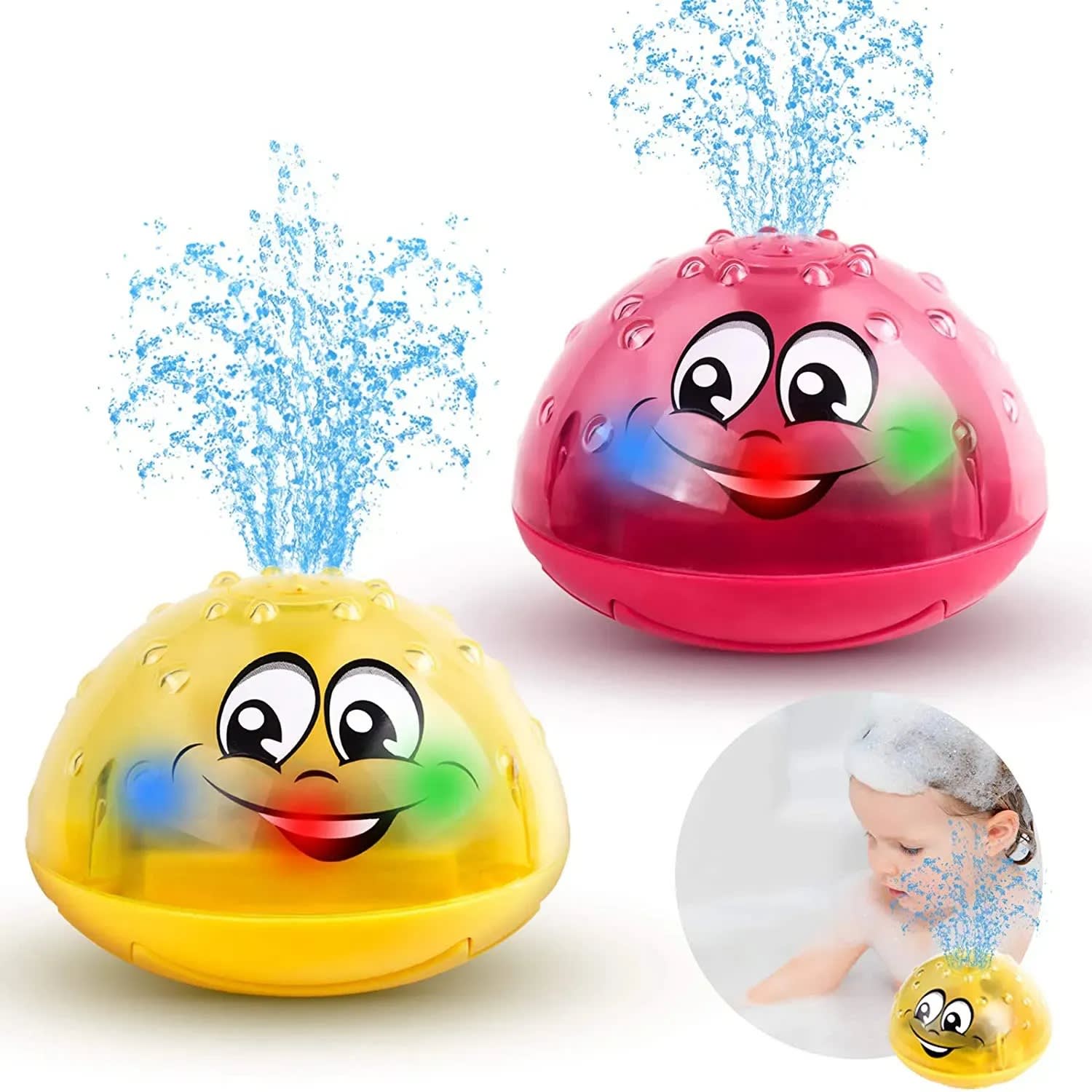 2-in-1 Multifunctional UFO Bath Toy | Floating Water Spray Toy with LED Lights & Music for Kids 11