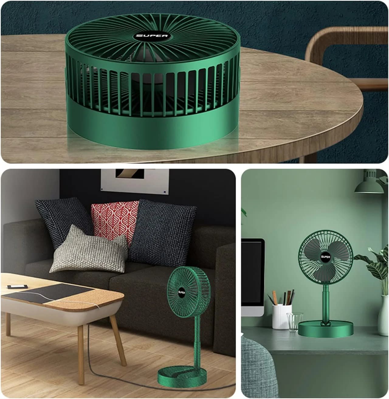 Portable Rechargeable Cooling Fan | Mini USB Handheld & Desktop Fan with Adjustable Speed 4