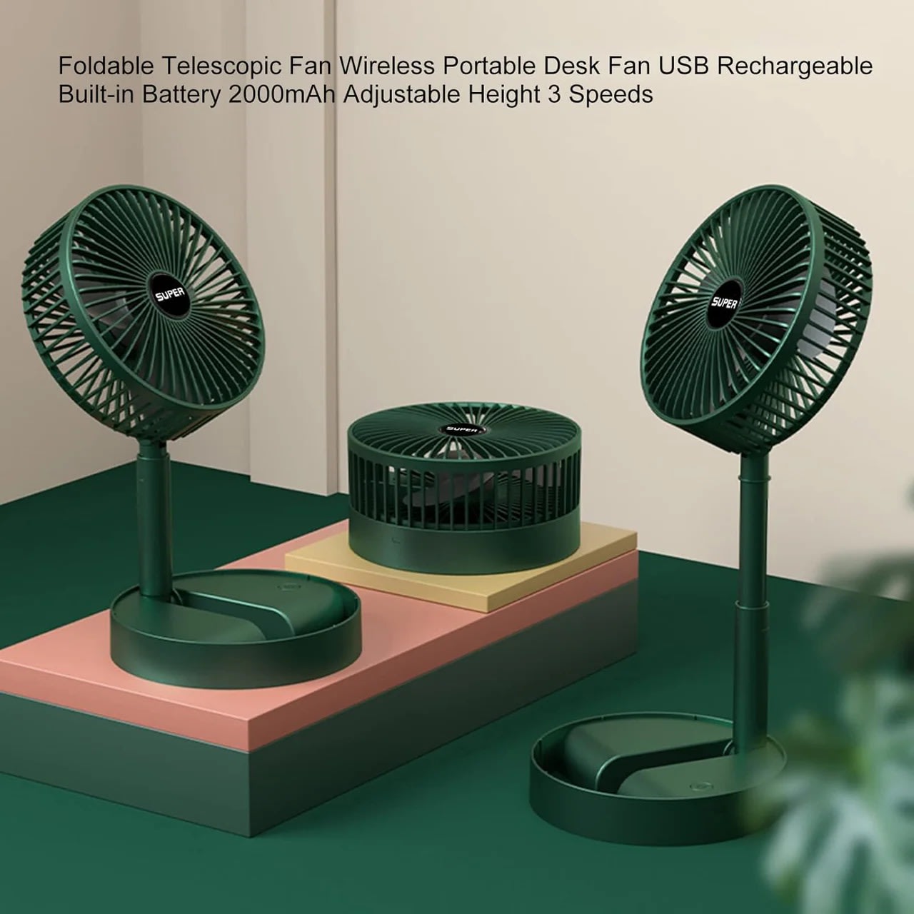 Portable Rechargeable Cooling Fan | Mini USB Handheld & Desktop Fan with Adjustable Speed 6