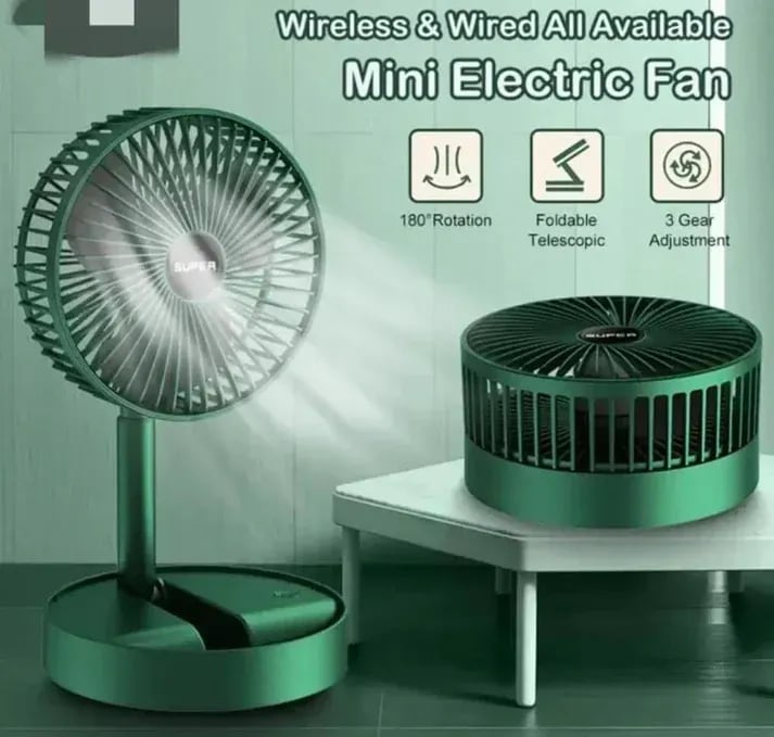 Portable Rechargeable Cooling Fan | Mini USB Handheld & Desktop Fan with Adjustable Speed 9