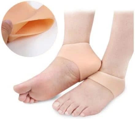Silicone Gel Heel Protector Sleeves | Soft Cushion Heel Cups for Pain Relief & Cracked Heel Protection (1 Pair) 6