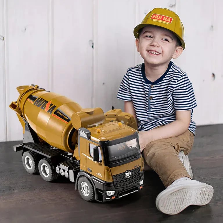 Remote Control MOKA Cement Mixer Construction Truck | 2.4GHz RC Mixer Truck with Lights & Realistic Functions 5