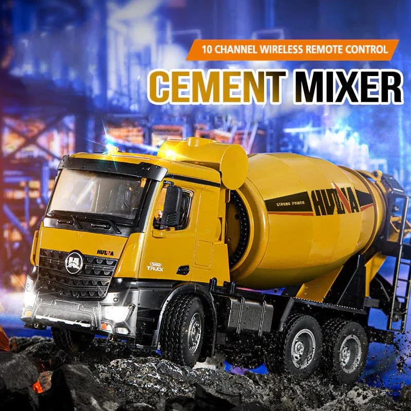 Remote Control MOKA Cement Mixer Construction Truck | 2.4GHz RC Mixer Truck with Lights & Realistic Functions 6