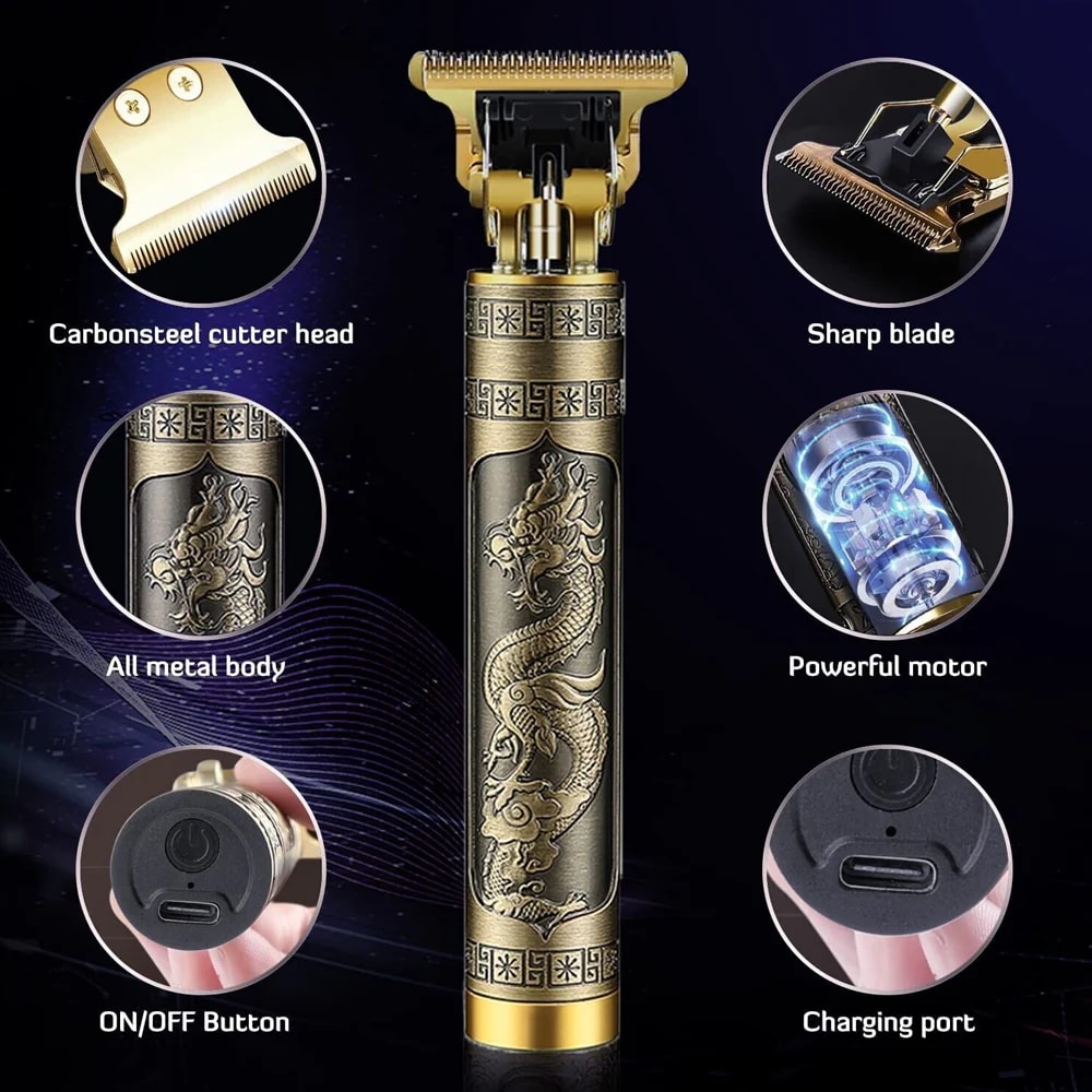 Papatoys T9 Professional Electric Hair Clipper – Cordless Precision Beard & Hair Trimmer 3