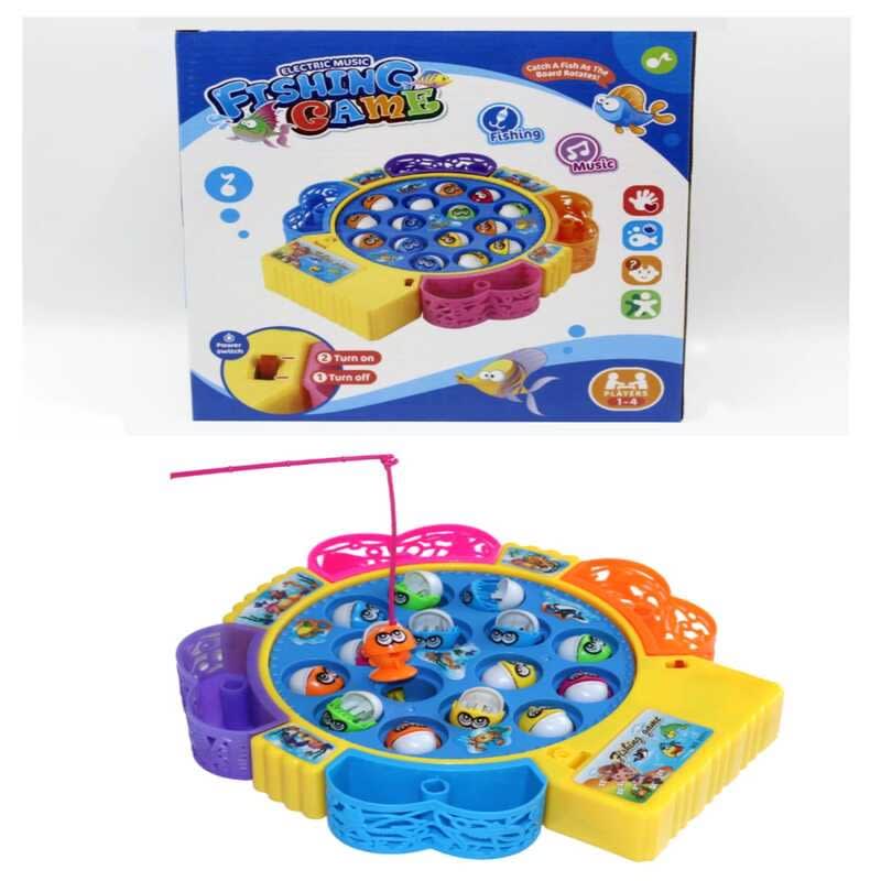 Papatoys 15-Piece Electric Musical Fishing Game Set – Interactive Fun Toy for Kids alternate view
