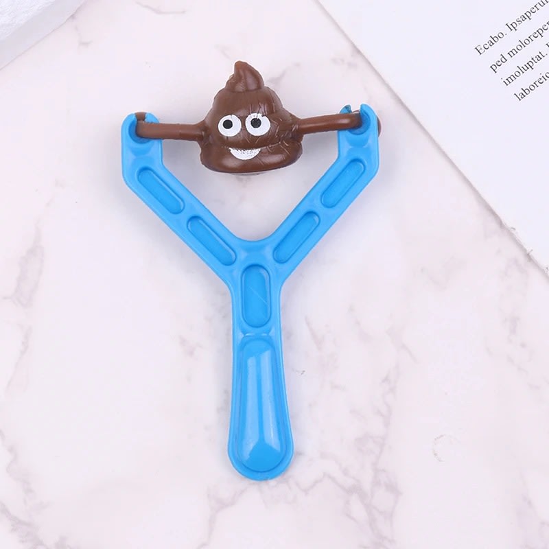 Papatoys 2-Piece Funny Poop Slingshot Toy Set – Stretchy Flying Novelty Toy for Kids 10