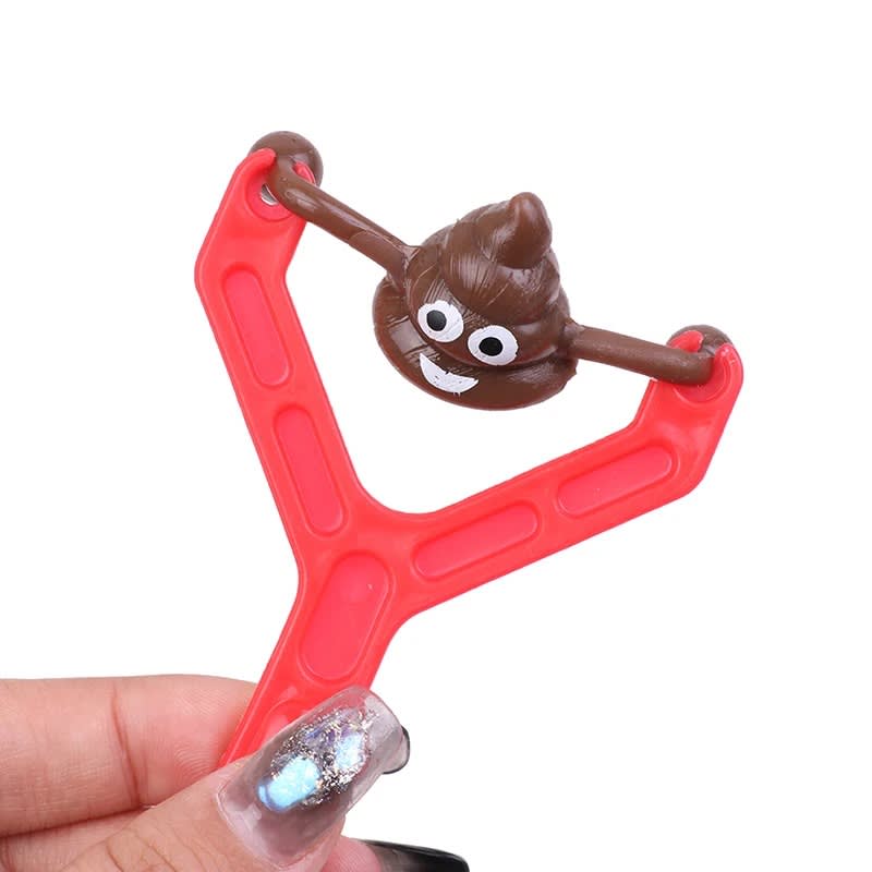 Papatoys 2-Piece Funny Poop Slingshot Toy Set – Stretchy Flying Novelty Toy for Kids 11