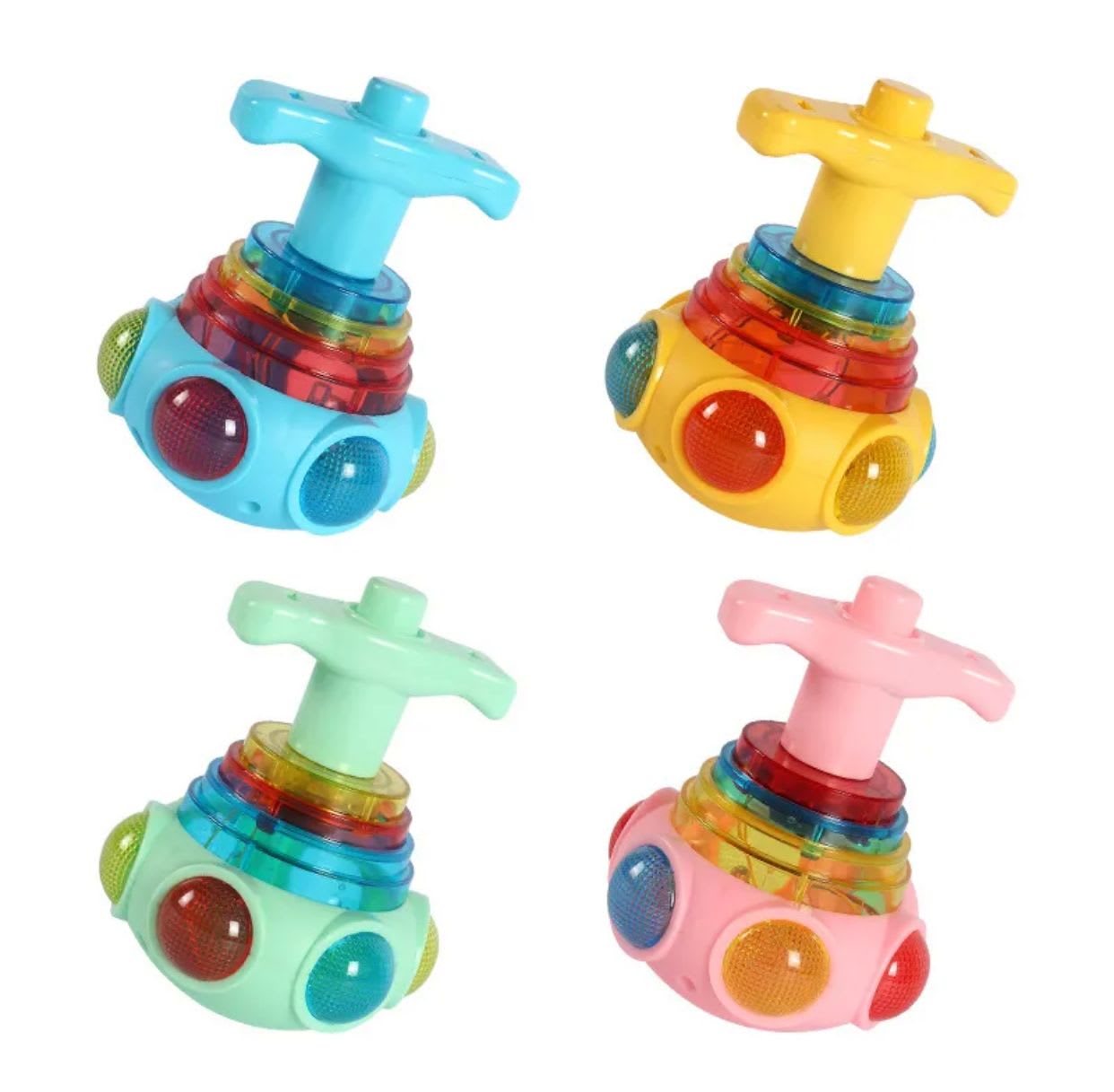 Flashing UFO Musical Spinning Gyro Toy for Kids – Light & Music Latto Launcher Set 7
