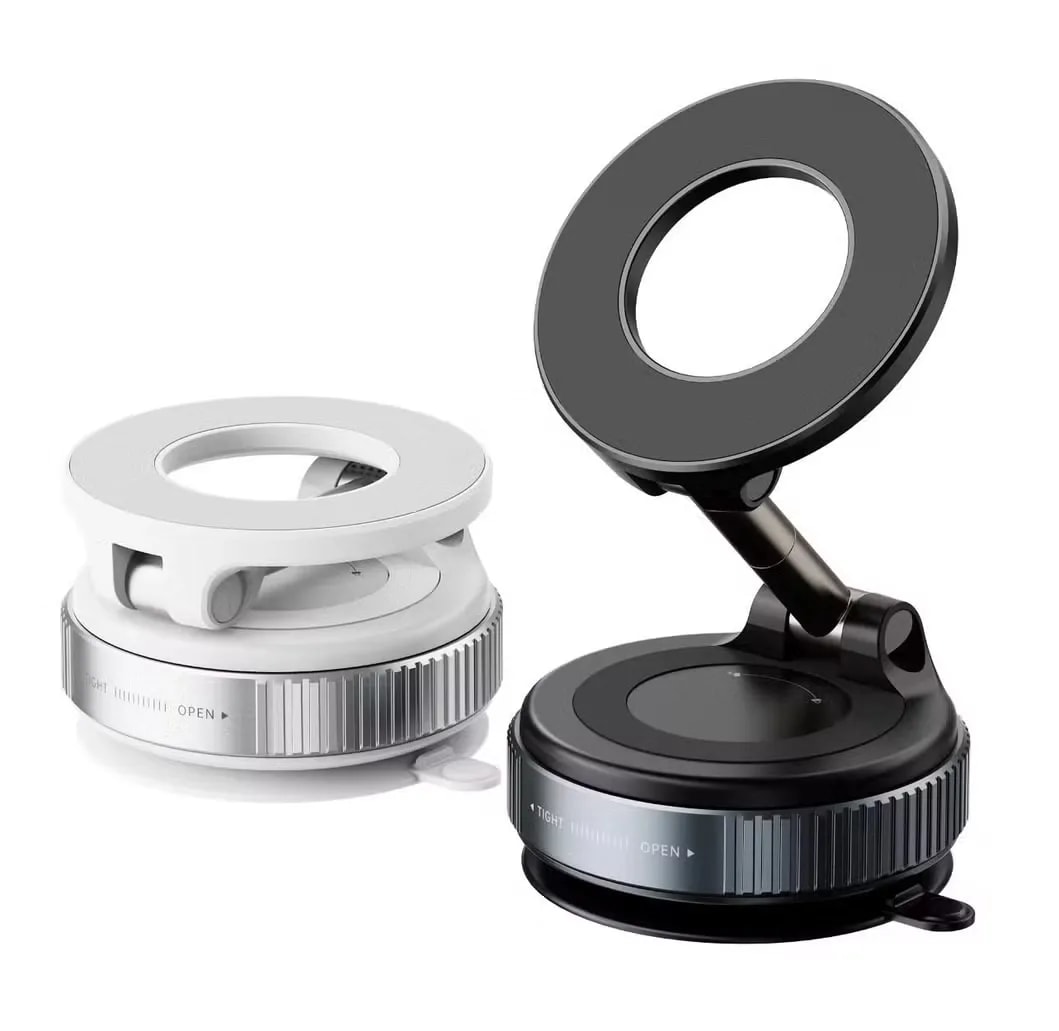 360° Adjustable Magnetic Vacuum Phone Holder – Strong Suction Mount for Car, Desk & Smooth Surfaces 4