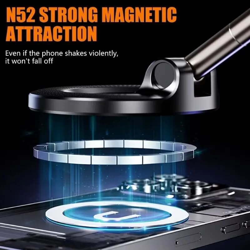 360° Adjustable Magnetic Vacuum Phone Holder – Strong Suction Mount for Car, Desk & Smooth Surfaces 8