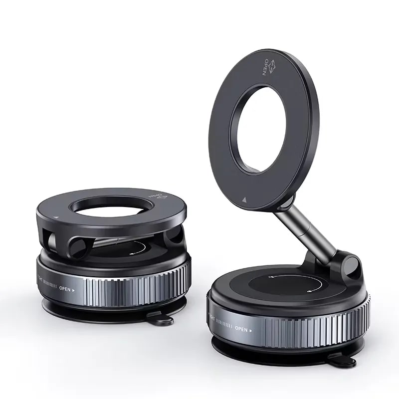 360° Adjustable Magnetic Vacuum Phone Holder – Strong Suction Mount for Car, Desk & Smooth Surfaces 11