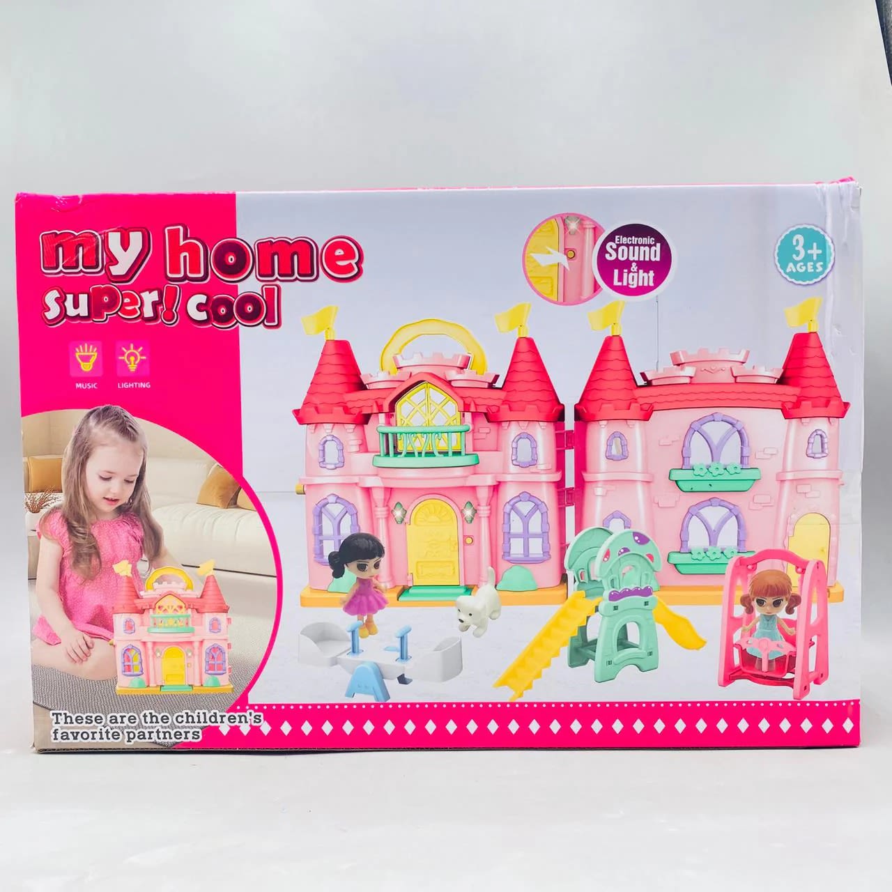 Luxury Doll House with Lights & Sounds – Interactive Playset for Kids 3