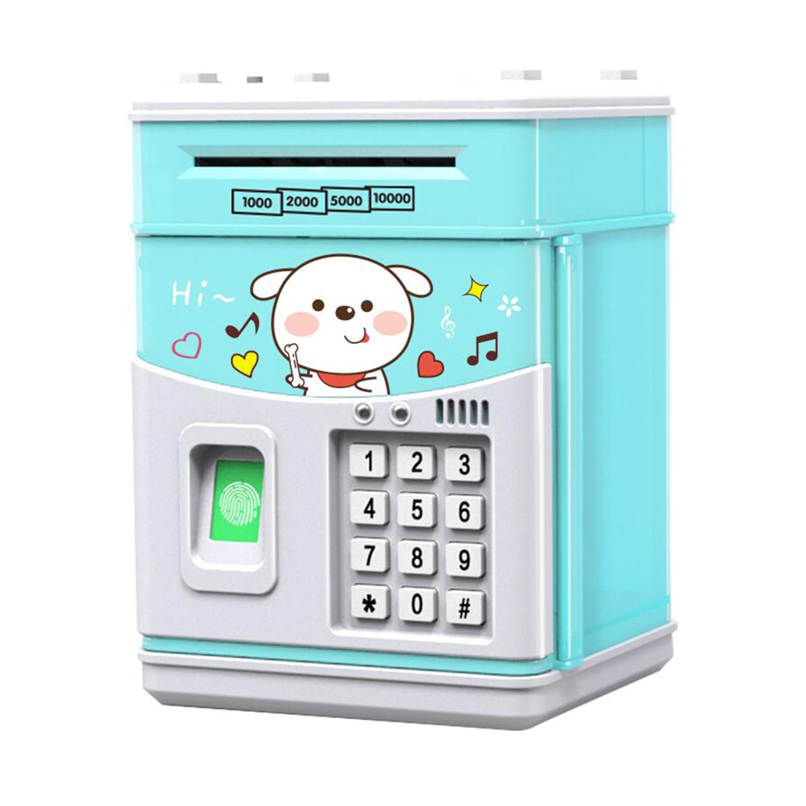 Electronic ATM Piggy Bank for Kids – Password & Fingerprint Lock Money Saving Box 5