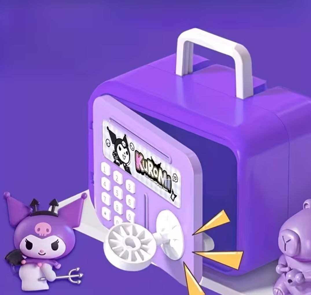 Electronic ATM Piggy Bank for Kids – Password & Fingerprint Lock Money Saving Box 8