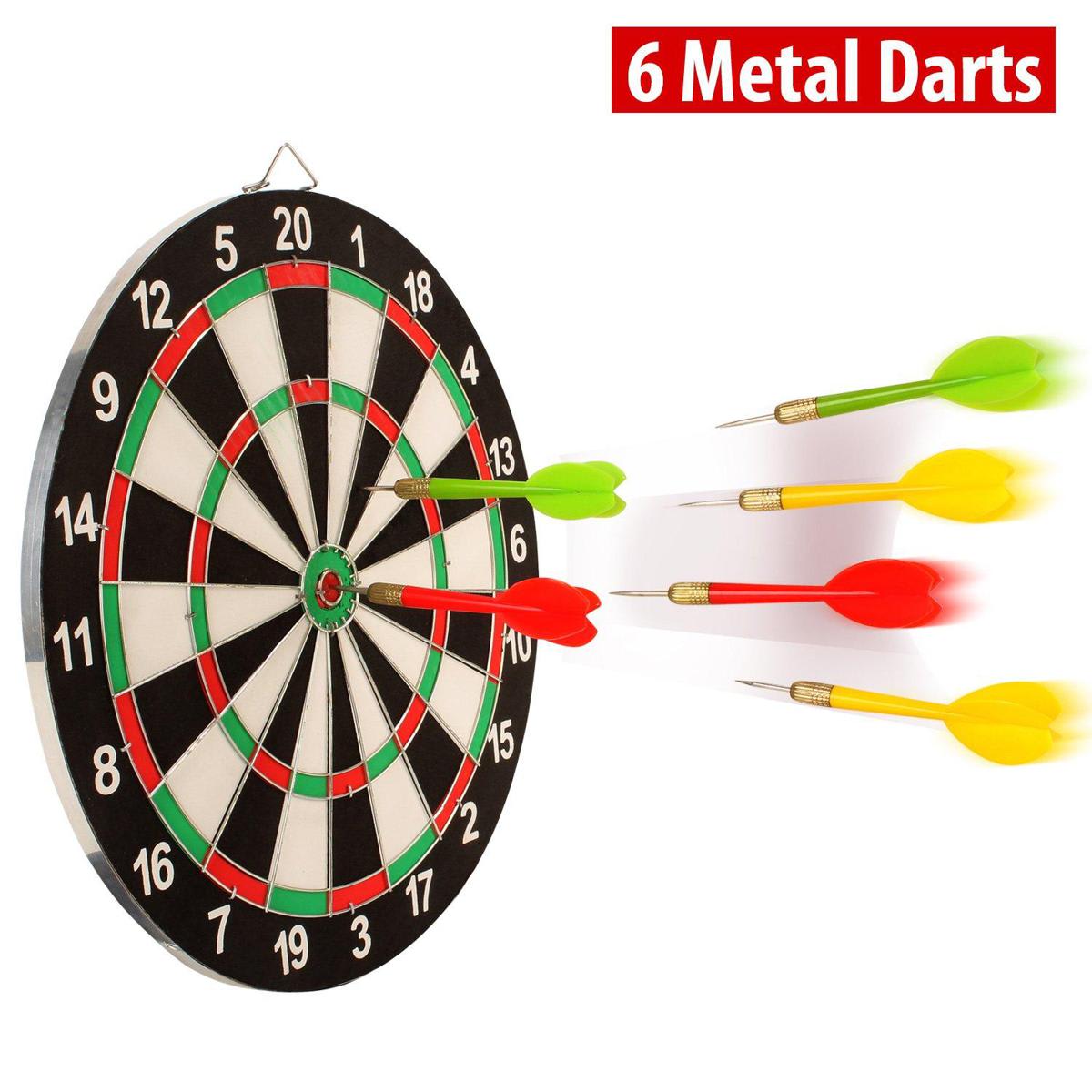 Magnetic Plastic Dart Board Game Set for Kids – With 6 Safe Magnetic Darts alternate view