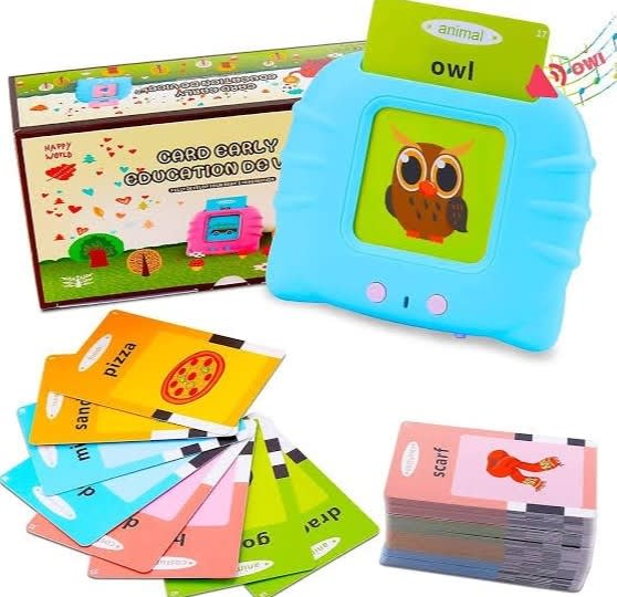 Talking Flash Card Learning Device for Kids – 112 Cards & 224 Words Educational Toy 3